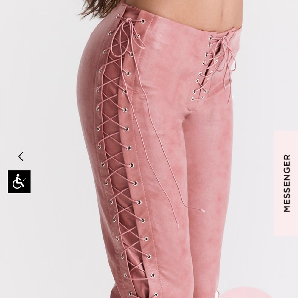 House of CB Faux leather pants